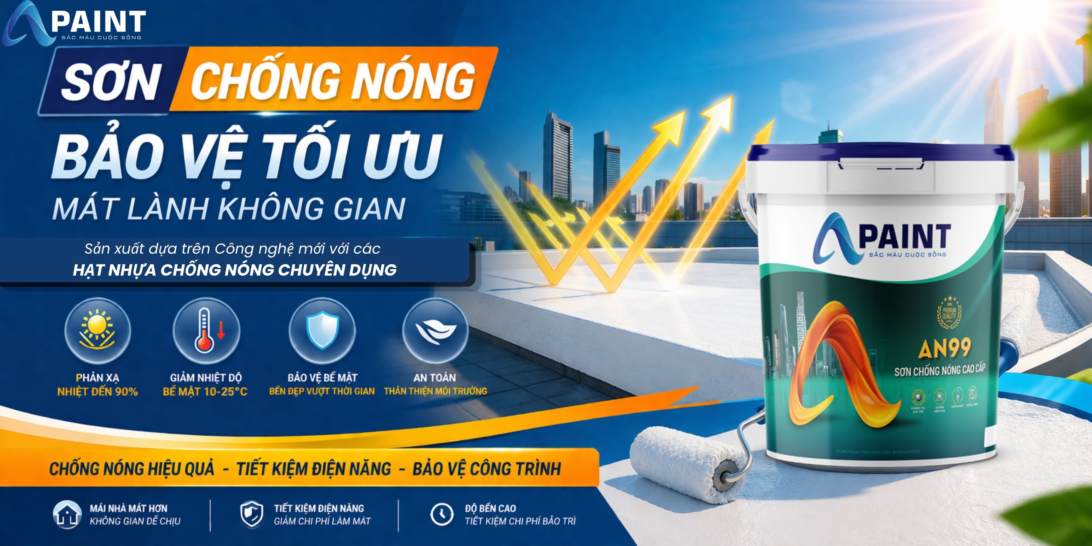 SƠN CHỐNG NÓNG APAINT – GIẢI PHÁP CHO MÙA HÈ